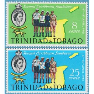 TRINIDAD & TOBAGO 1961 M187-8** scouter 2 kpl