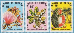 WALLIS ET FUTUNA 1979 M339-41** växter 3 kpl