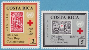 COSTA RICA 1985 M1248-9** Röda korset 2 kpl