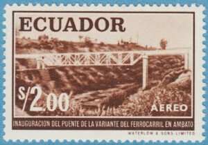 ECUADOR 1960 M1034** järnvägsbro 1 kpl