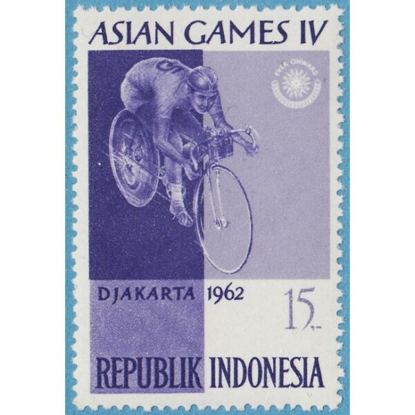 INDONESIEN 1962 M359** cykelsport - enda i serien