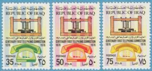 IRAK 1976 M854-6** telefon 3 kpl