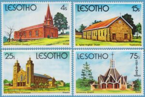 LESOTHO 1980 M319-22** kyrkor 4 kpl