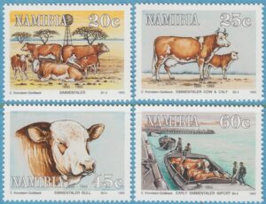 NAMIBIA 1993 M739-42** boskap 4 kpl