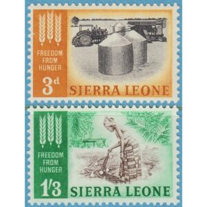 SIERRA LEONE 1963 M221-2** jordbruk 2 kpl