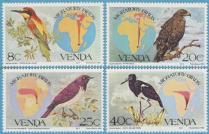 VENDA 1983 M70-3** fåglar 4 kpl