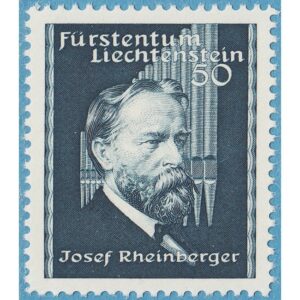 LIECHTENSTEIN 1939 M172** Josef Rheinberger kompositör orgelpipor 1 kpl