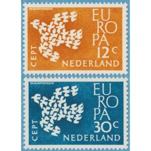 NEDERLÄNDERNA 1961 M765-6** Europa Cept 2 kpl