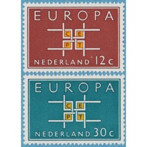 NEDERLÄNDERNA 1963 M806-7** Europa Cept 2 kpl