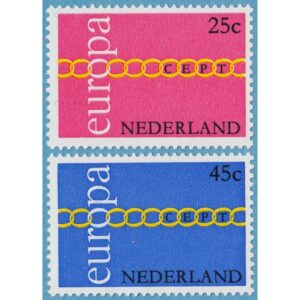 NEDERLÄNDERNA 1971 M963-4** Europa Cept 2 kpl