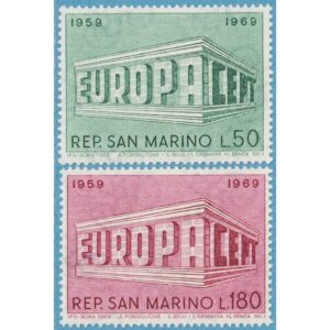 SAN MARINO 1969 M925-6** Europa Cept 2 kpl