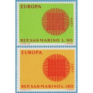 SAN MARINO 1970 M955-6** Europa Cept 2 kpl