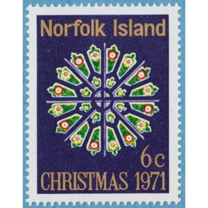 NORFOLK ISLAND 1971 M128** fönsterrosett 1 kpl