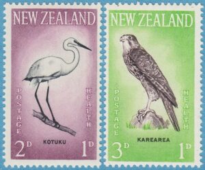 NYA ZEELAND 1961 M416-7** fåglar 2 kpl