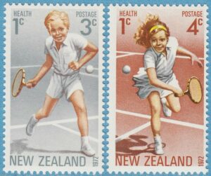 NYA ZEELAND 1972 M588-9** tennis 2 kpl