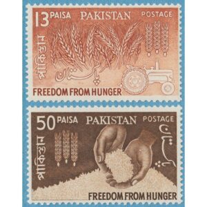 PAKISTAN 1963 M190-1** världskampanjen mot hunger 2 kpl