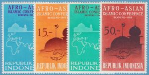INDONESIEN 1965 M465-8** islamisk konferens 4 kpl