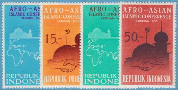 INDONESIEN 1965 M465-8** islamisk konferens 4 kpl