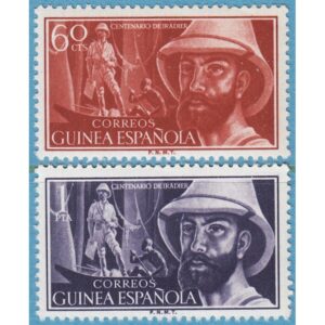 SPANSKA GUINEA 1955 M307-8** forskningsresande 2 kpl