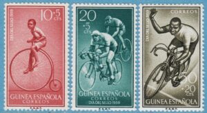 SPANSKA GUINEA 1959 M360-2** cyklar 3 kpl