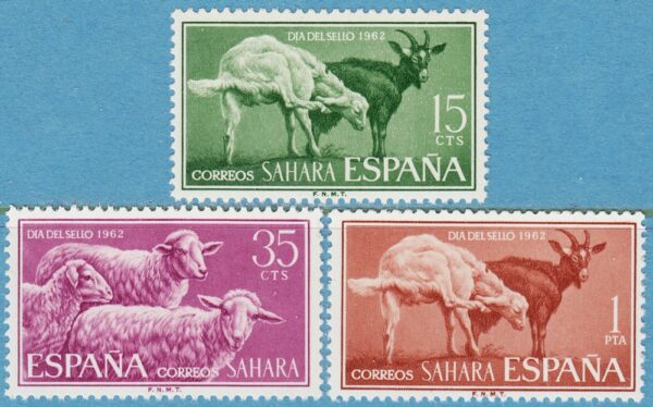 SPANSKA SAHARA 1962 M243-5** får getter 3 kpl