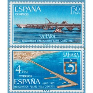 SPANSKA SAHARA 1967 M291-2** hamnar 2 kpl