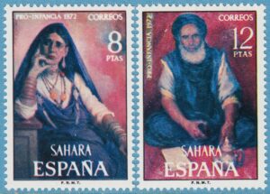 SPANSKA SAHARA 1972 M337-8** tuareger 2 kpl