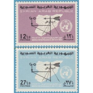 SYRIEN 1965 M899-0** meteorologi 2 kpl