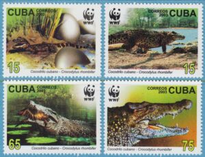 CUBA 2003 M4553-6** Cubakrokodil 4 kpl