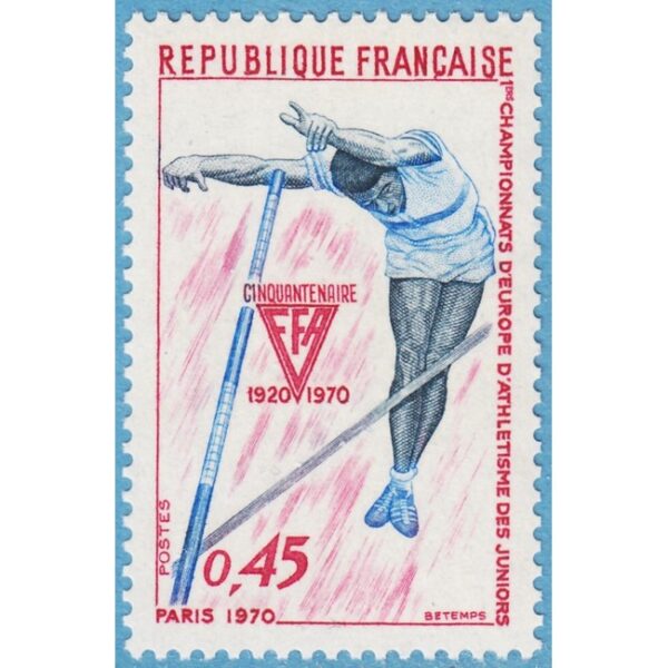 FRANKRIKE 1970 M1722** stavhopp 1 kpl