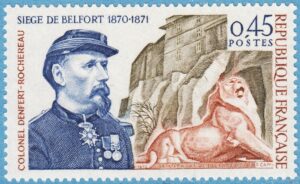 FRANKRIKE 1970 M1731** belägringen av Belfort – lejonstaty 1 kpl