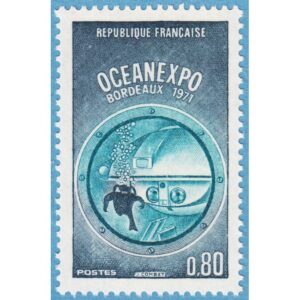 FRANKRIKE 1971 M1740** Oceanexpo – dykare 1 kpl