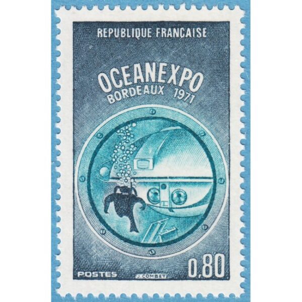 FRANKRIKE 1971 M1740** Oceanexpo - dykare 1 kpl