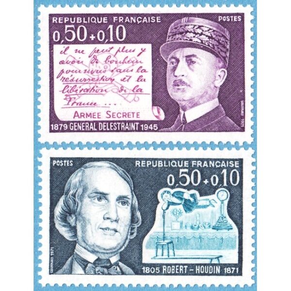 FRANKRIKE 1971 M1769-70** Delestraint - Houdin 2 kpl