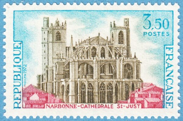 FRANKRIKE 1972 M1786** Narbonne katedral 1 kpl