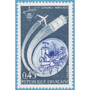 FRANKRIKE 1972 M1801** postkongress 1 kpl