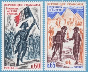 FRANKRIKE 1972 M1812-3** Napoleon – Egyptenexpedition 2 kpl