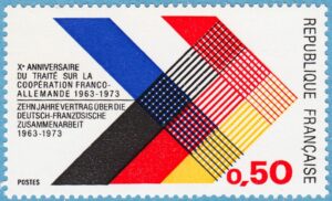 FRANKRIKE 1973 M1819** Fransktysk cooperation 1 kpl
