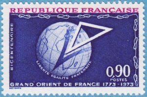 FRANKRIKE 1973 M1830** Grand Orient de France 1 kpl