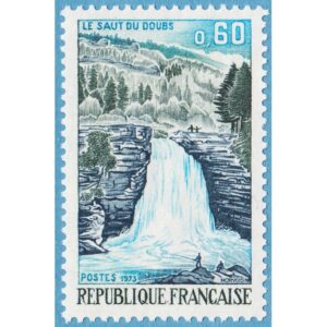 FRANKRIKE 1973 M1845** vattenfall i floden Doubs 1 kpl