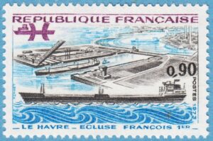 FRANKRIKE 1973 M1851** Le Havre hamn 1 kpl