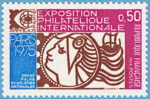 FRANKRIKE 1974 M1863** Arphila 75 1 kpl