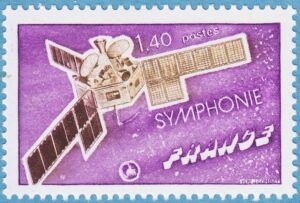 FRANKRIKE 1976 M1971** kommunikationssatelliten Symphonie 1 kpl