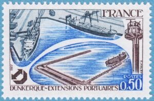 FRANKRIKE 1977 M2013** hamnen i Dunkerque 1 kpl