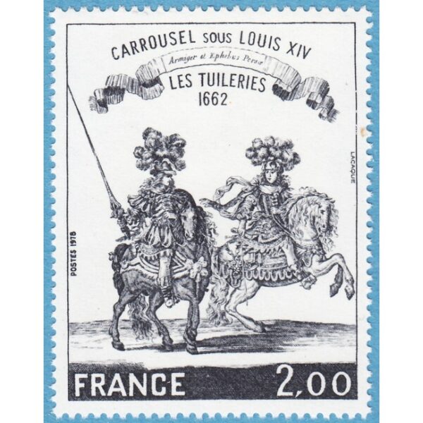 FRANKRIKE 1978 M2062** Les Tuileries 1 kpl