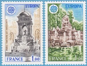 FRANKRIKE 1978 M2098-9** Europa Cept – fontäner 2 kpl