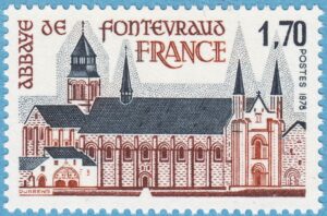 FRANKRIKE 1978 M2103** kloster Fontevraud 1 kpl