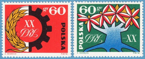 POLEN 1964 M1473-4** folkrepubliken 2 kpl