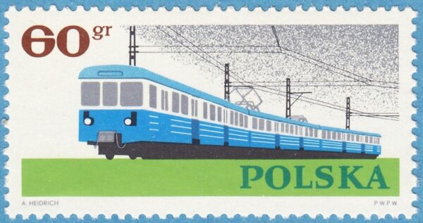 POLEN 1966 M1678** järnväg - enda i serien