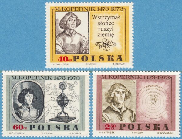 POLEN 1969 M1925-7** Copernicus 3 kpl